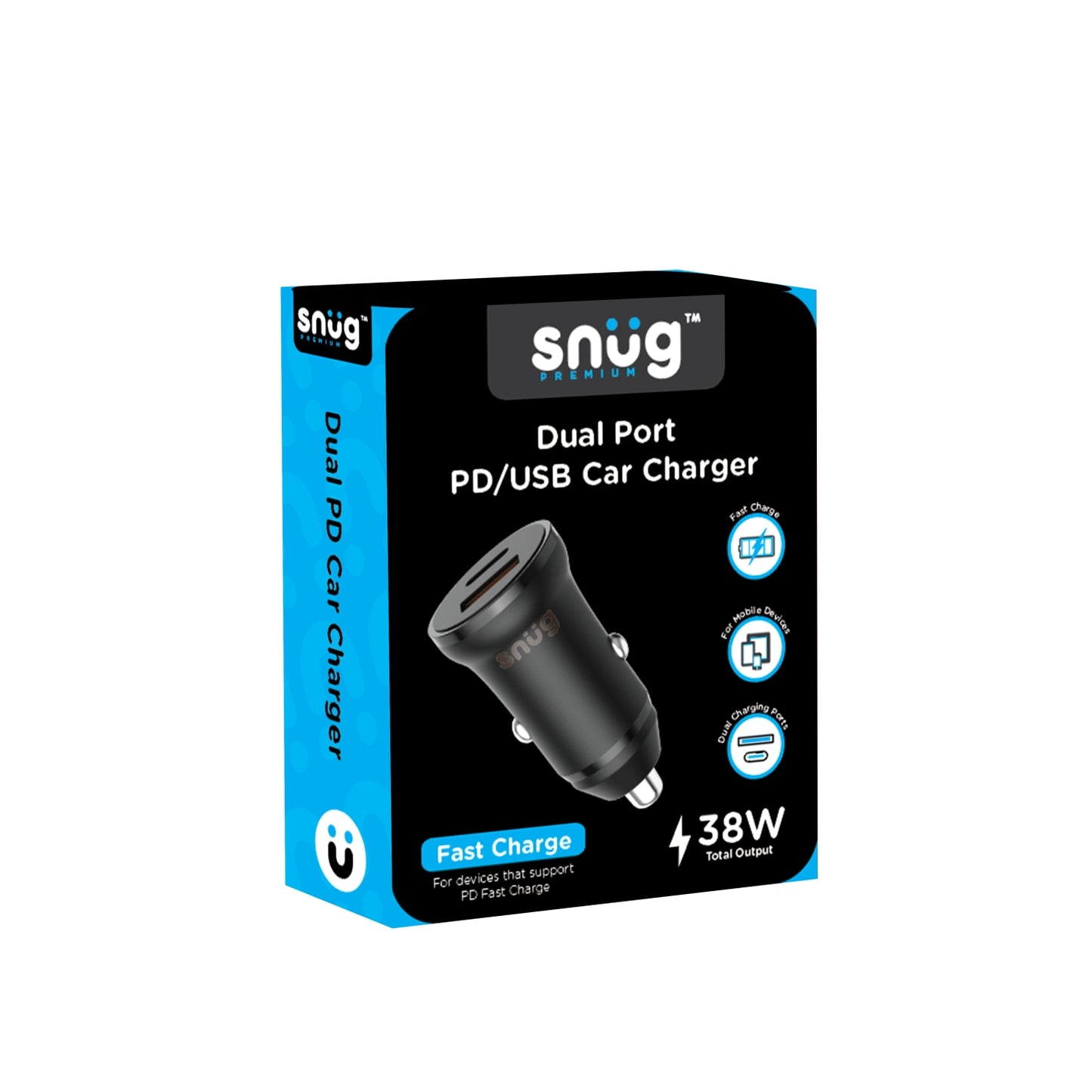Snug Car Juice PD/USB Car Charger – 38W
