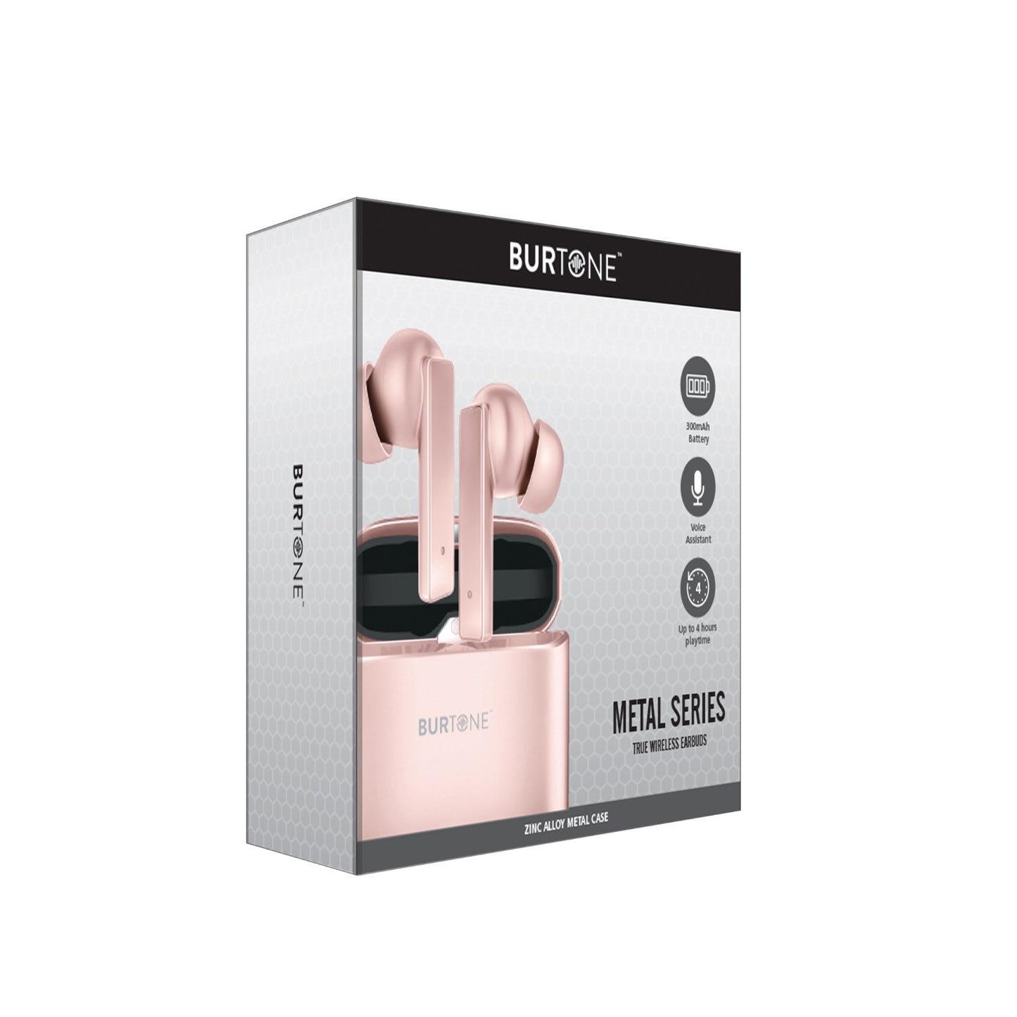 Burtone Metal Series Wireless Earbuds Pink