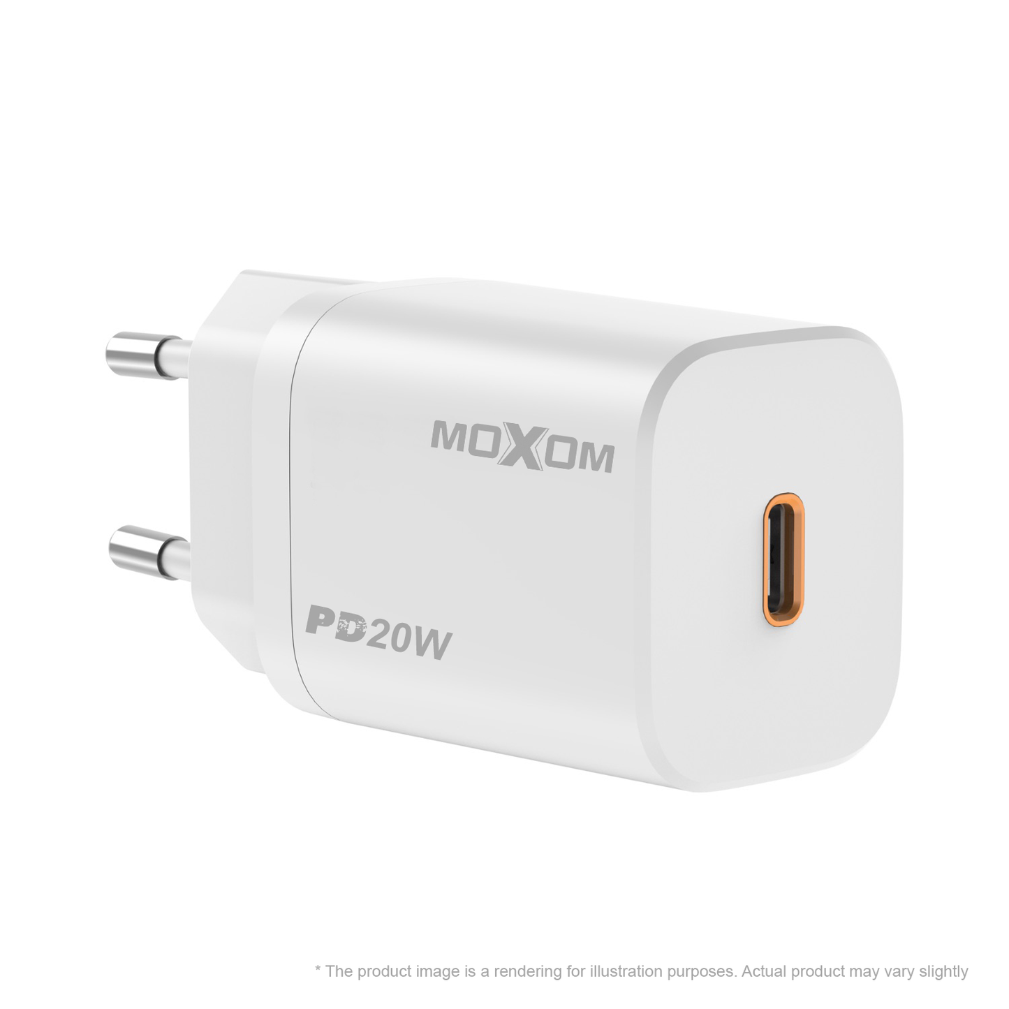 MOXOM LIGHTNING 1 PORT PD  WALL CHARGER – 20W
