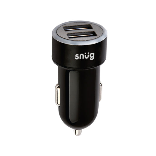 Snug Car Juice Dual USB Port Car Charger With Type-C Cable – 3.4A