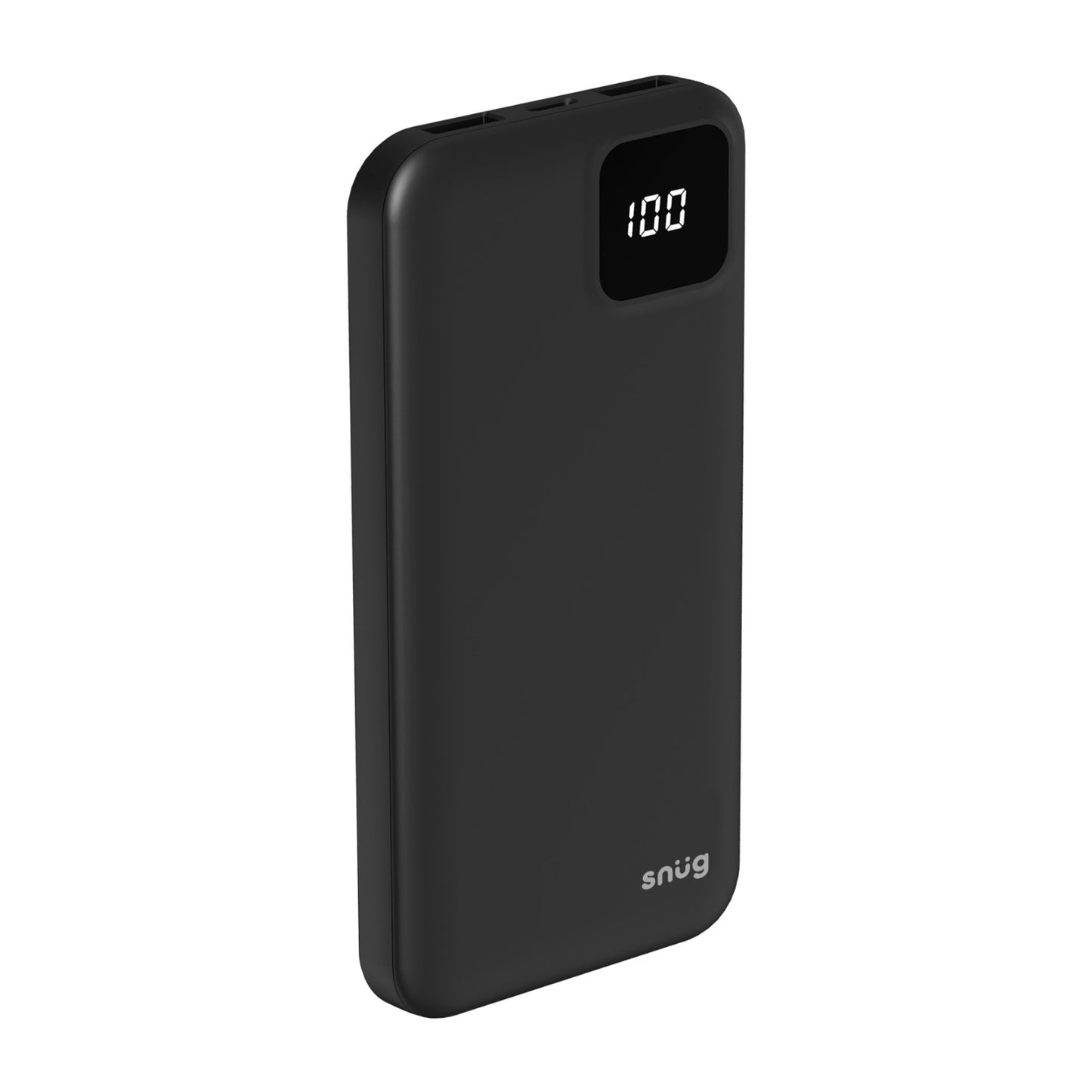 Snug Square Digital Powerbank – 10000mAh – Black
