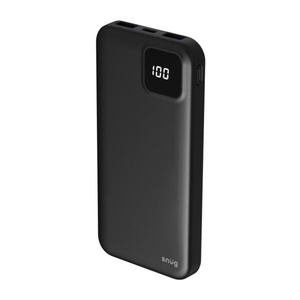 Snug Square Digital Powerbank – 10000mAh – Black