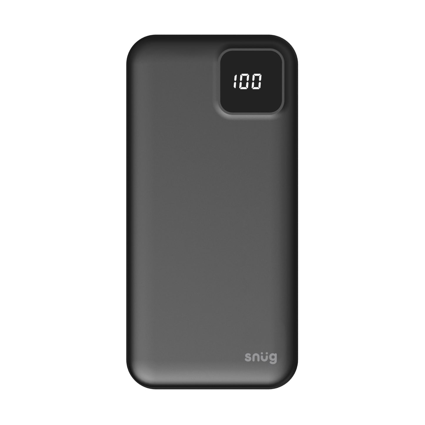 Snug Square Digital Powerbank – 10000mAh – Black