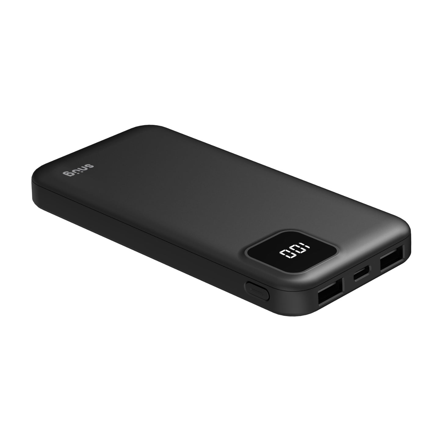 Snug Square Digital Powerbank – 10000mAh – Black