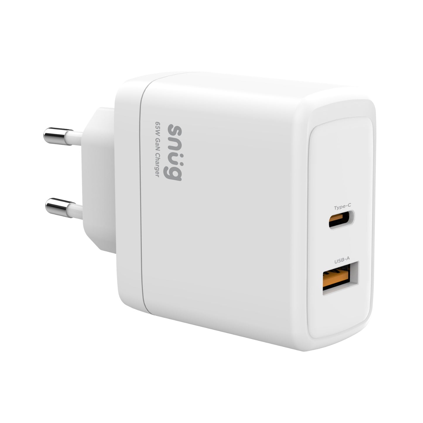 Snug 2 Port PD GaN Wall Charger – 65W
