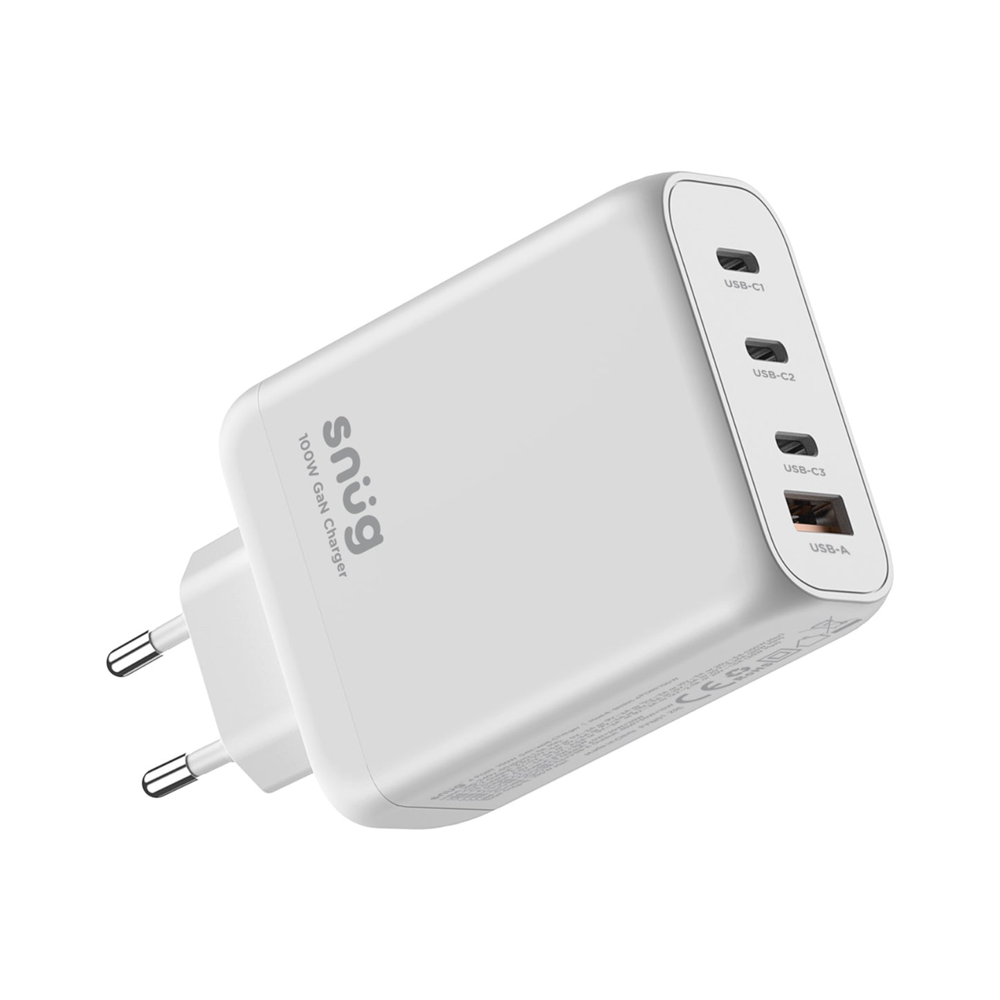 Snug 4 Port PD GaN Wall Charger – 100W