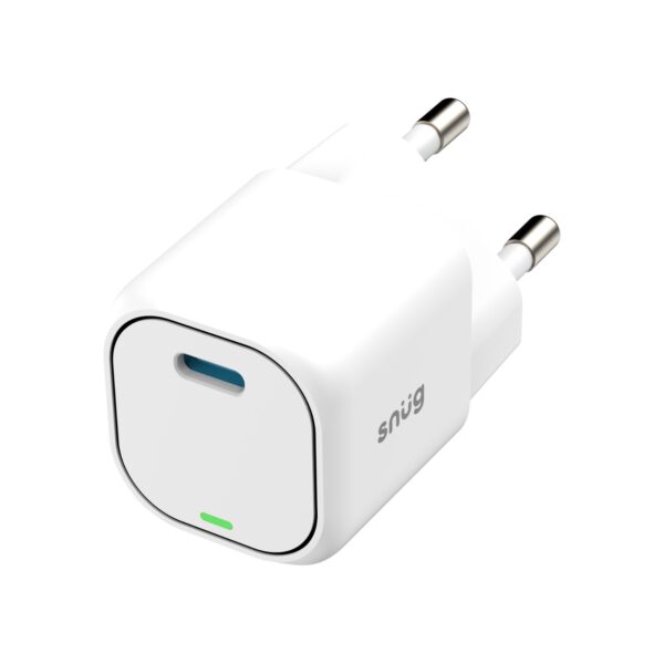 Snug 1 Port Mini PD Home Charger – 25W – White