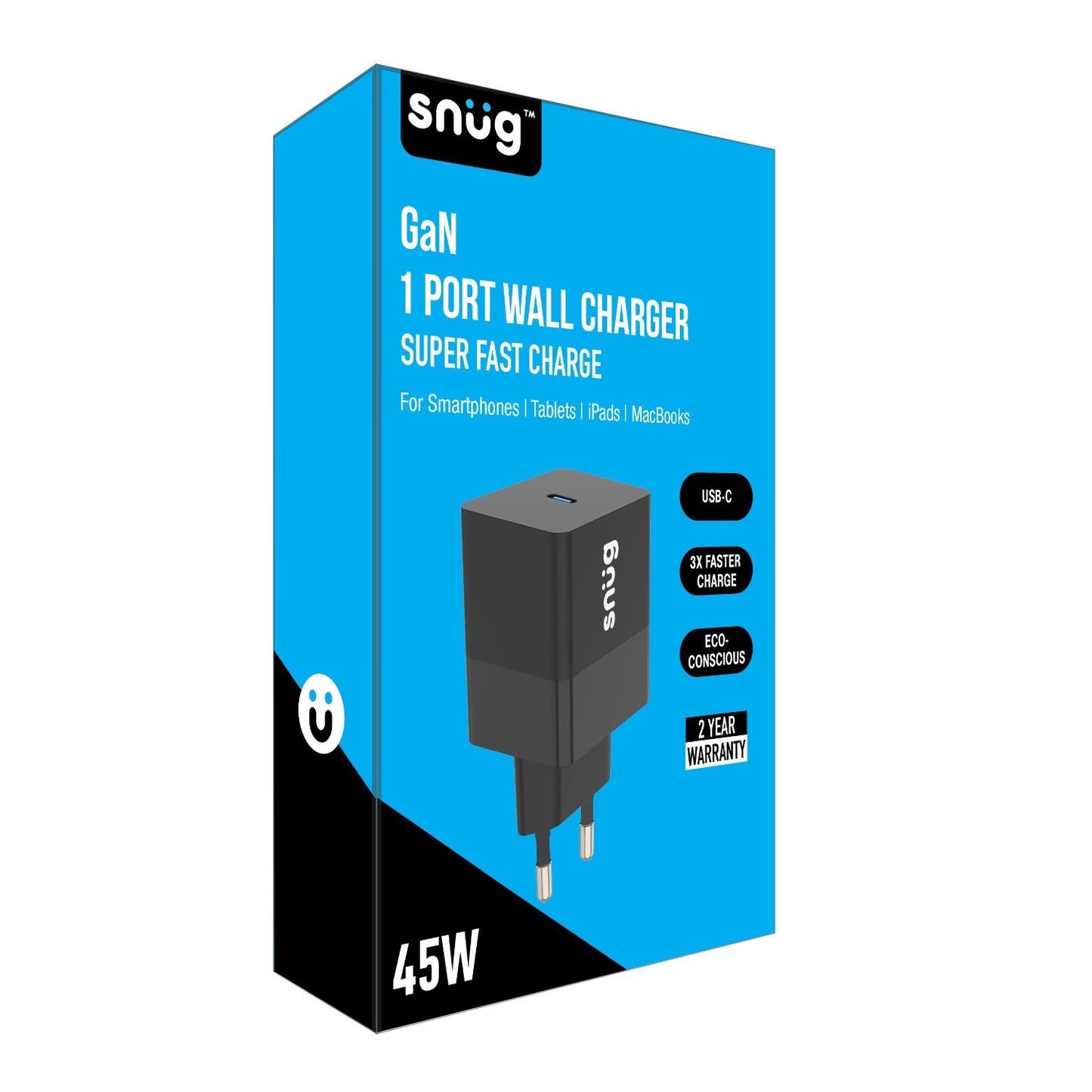 Snug 1 Port PD Home Charger – 45W