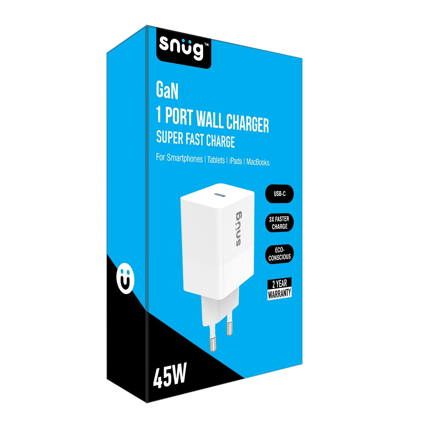 Snug 1 Port PD Home Charger – 45W