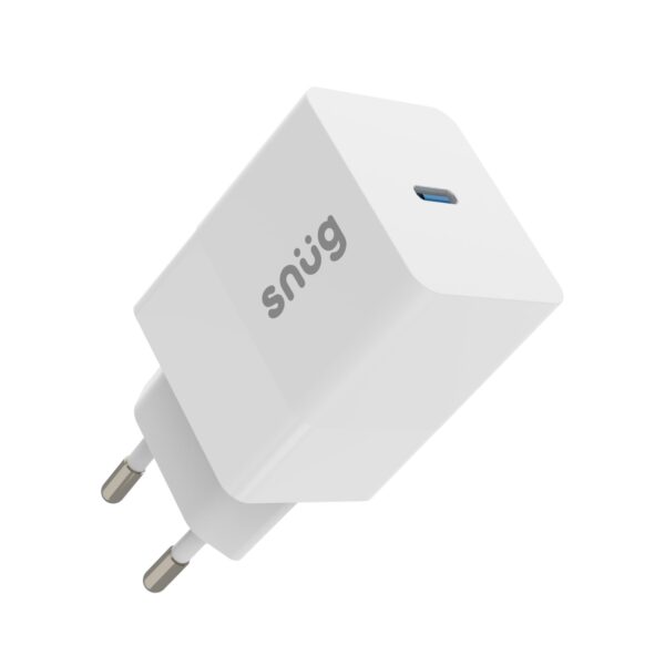Snug 1 Port PD Home Charger With Cable – 45W – White