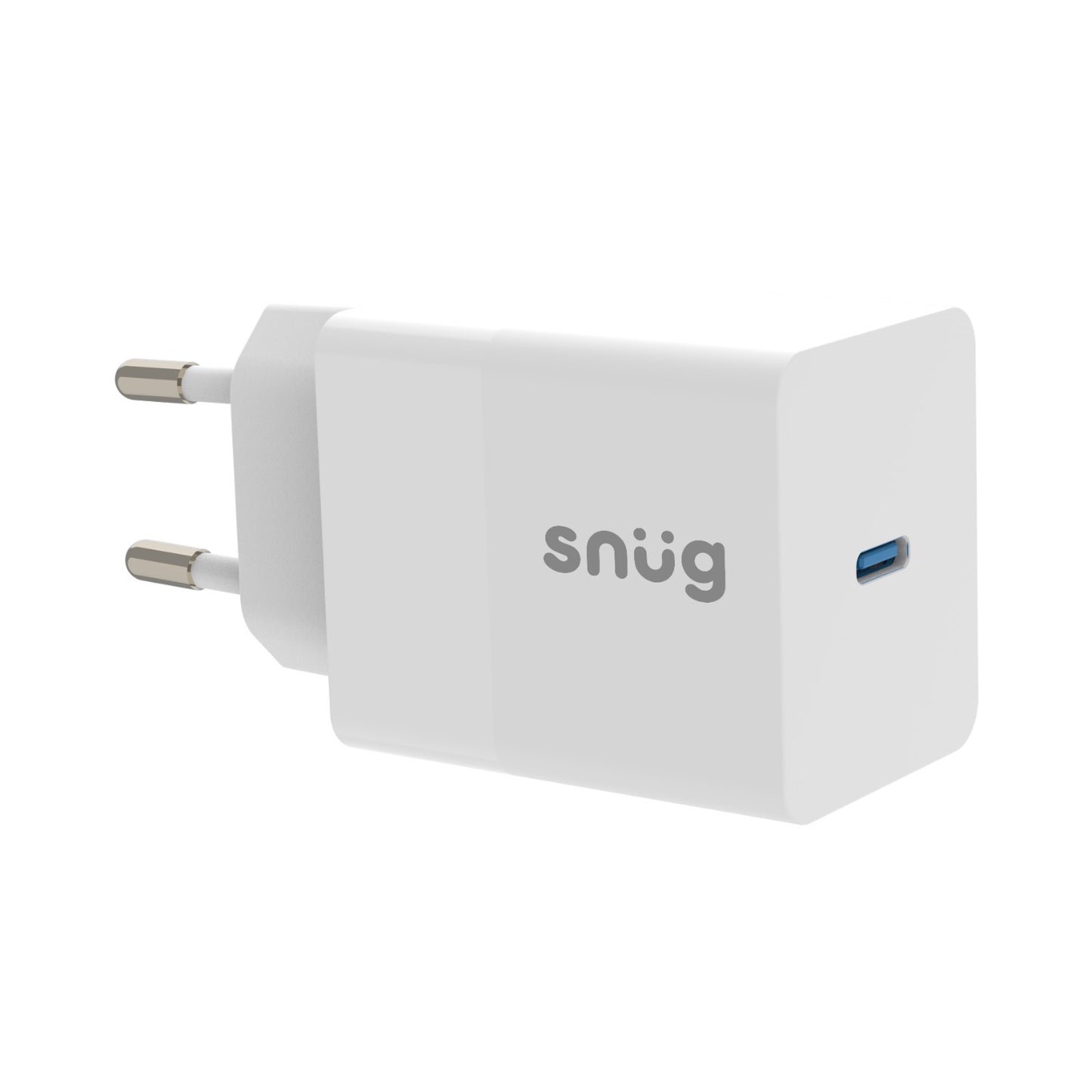 Snug 1 Port PD Home Charger With Cable – 45W – White