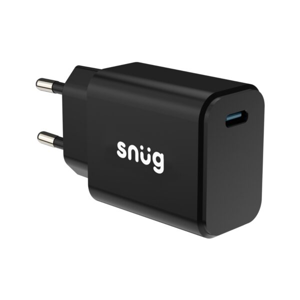 Snug 1 Port Mini PD Home Charger – 25W – Black