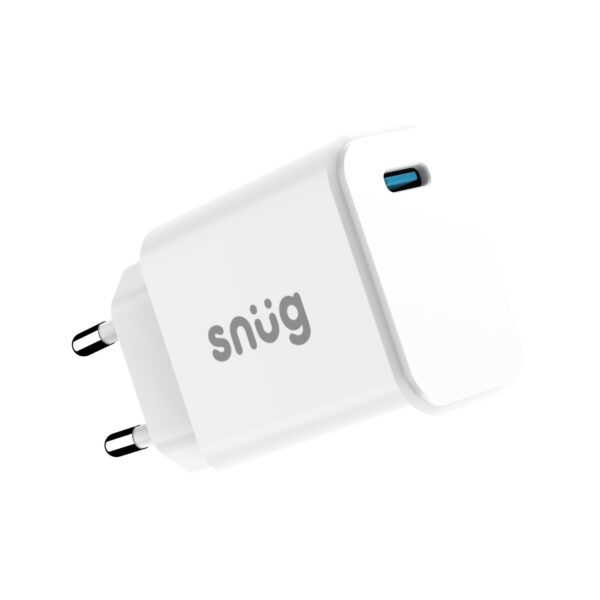 Snug 1 Port Mini PD Home Charger – 25W – White