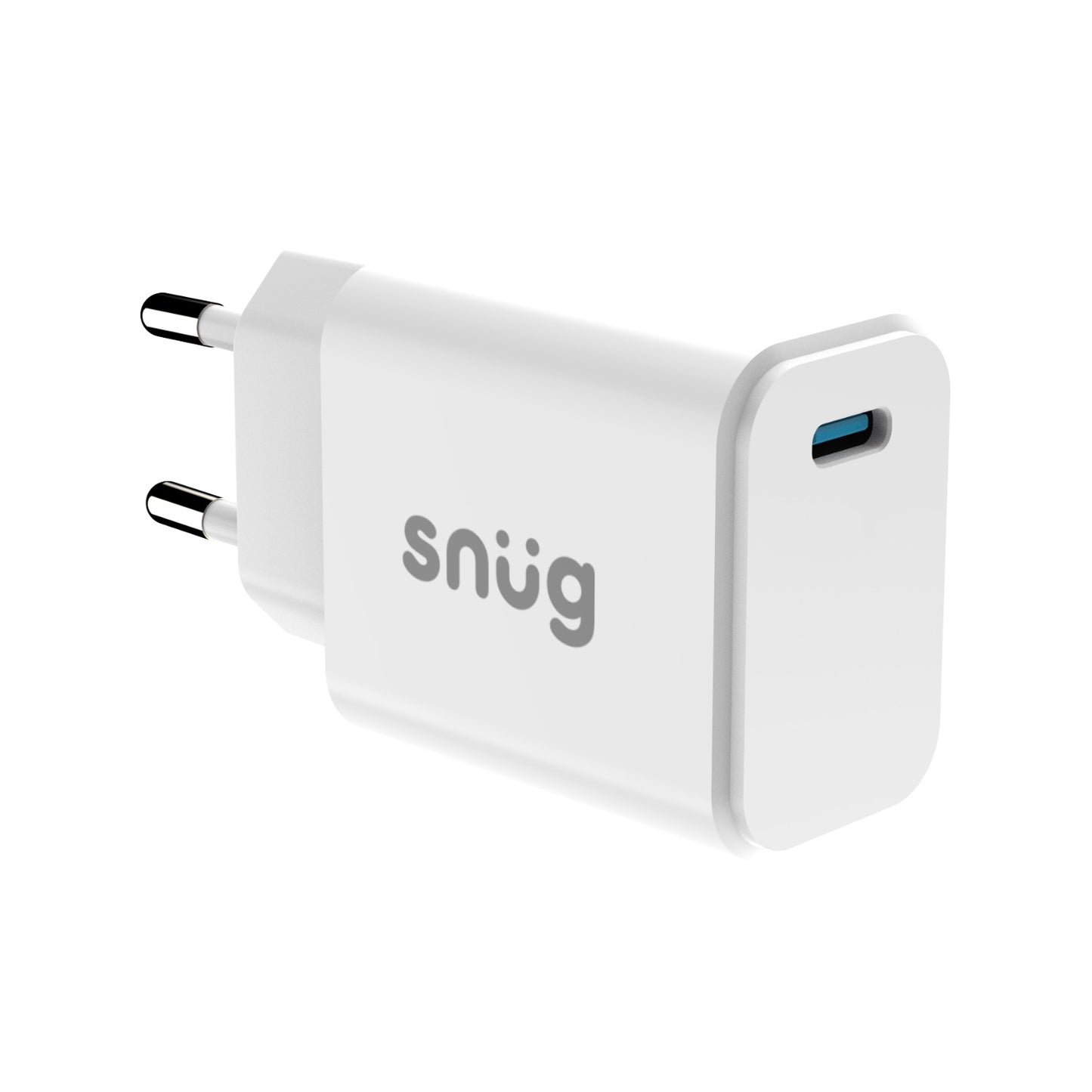 Snug 1 Port Mini PD Home Charger – 25W – White