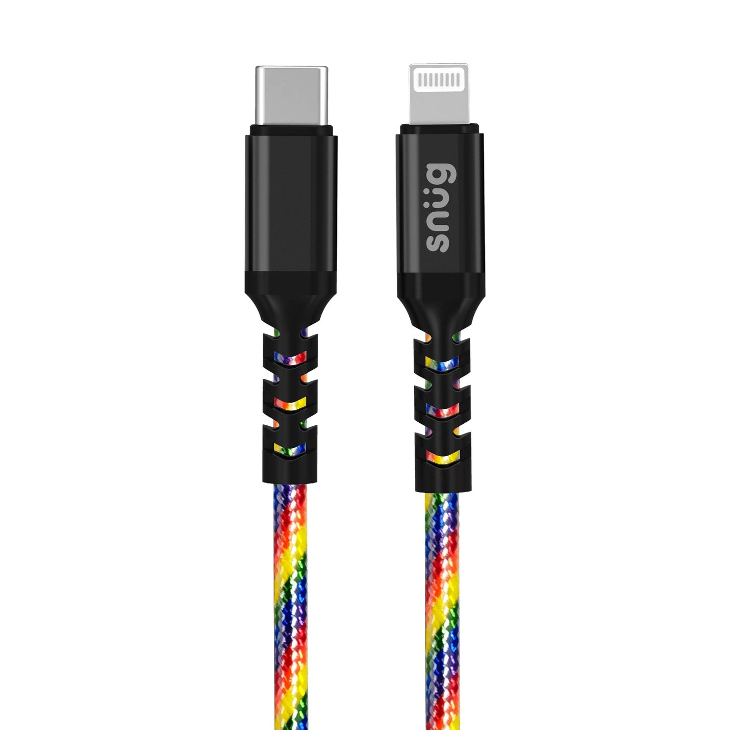 Snug Type-C To MFI Lightning Rainbow Cable – 1.2 Meter