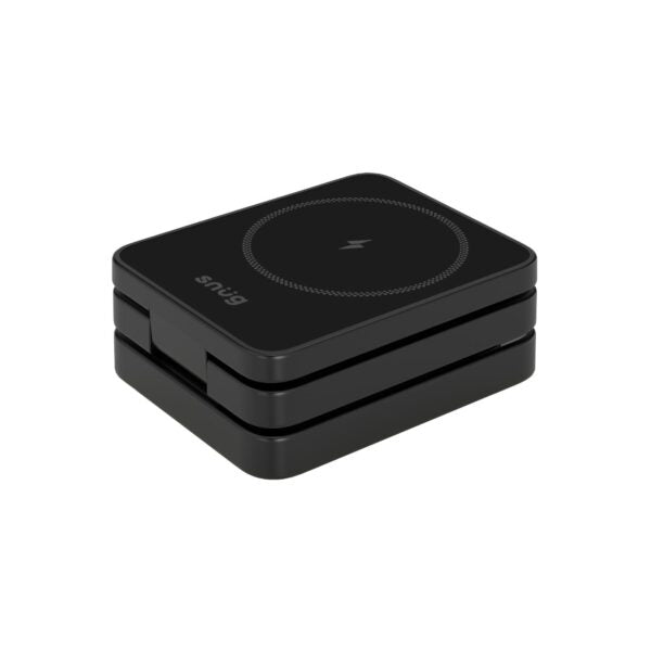 Snug 3-In-1 Magnetic Wireless Travel Charger 15W – Black