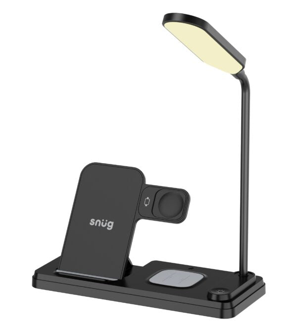 Snug Wireless 4-In-1 LED Lamp Charger 15W – Black