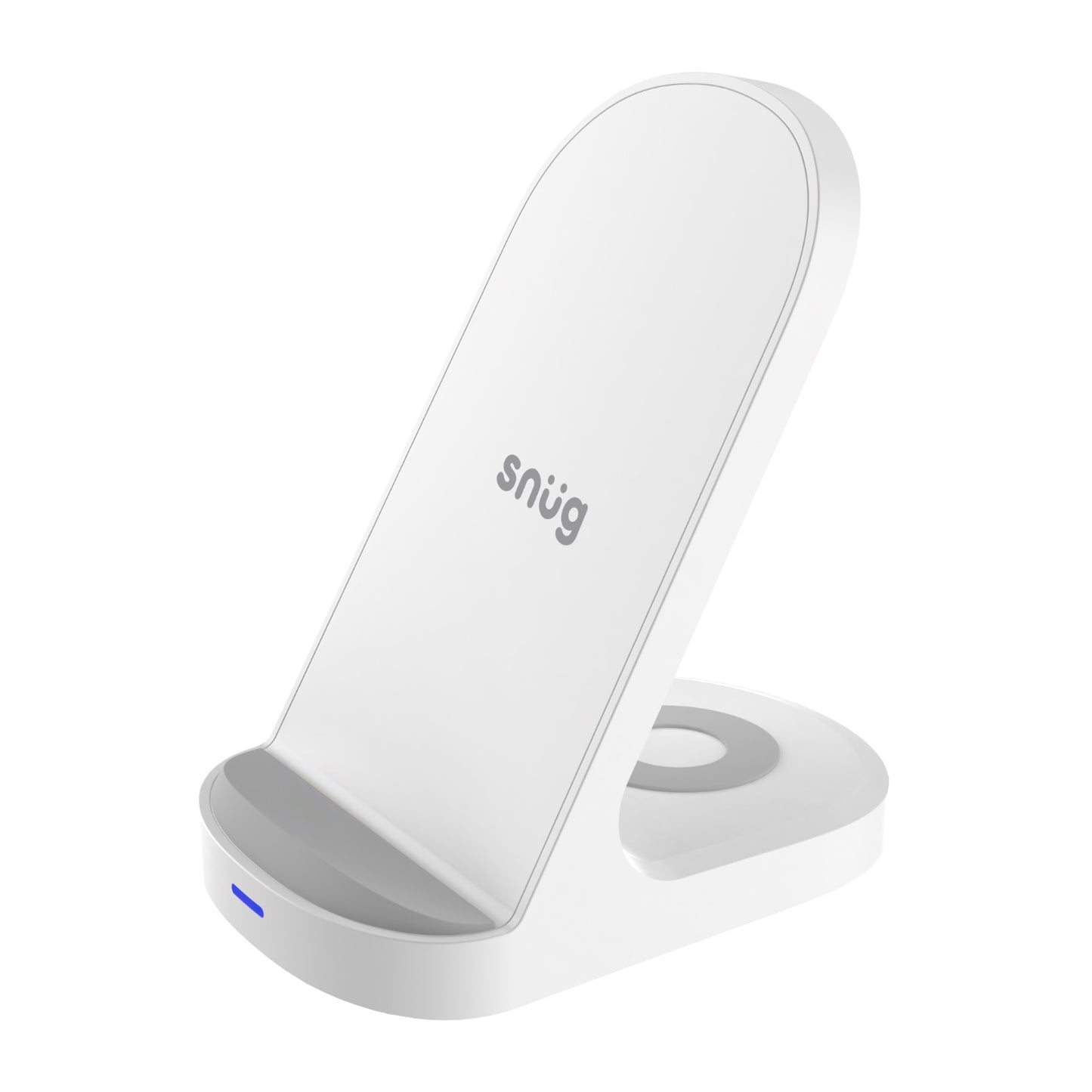 Snug Wireless 2-In-1 Stand Charger 15W – White