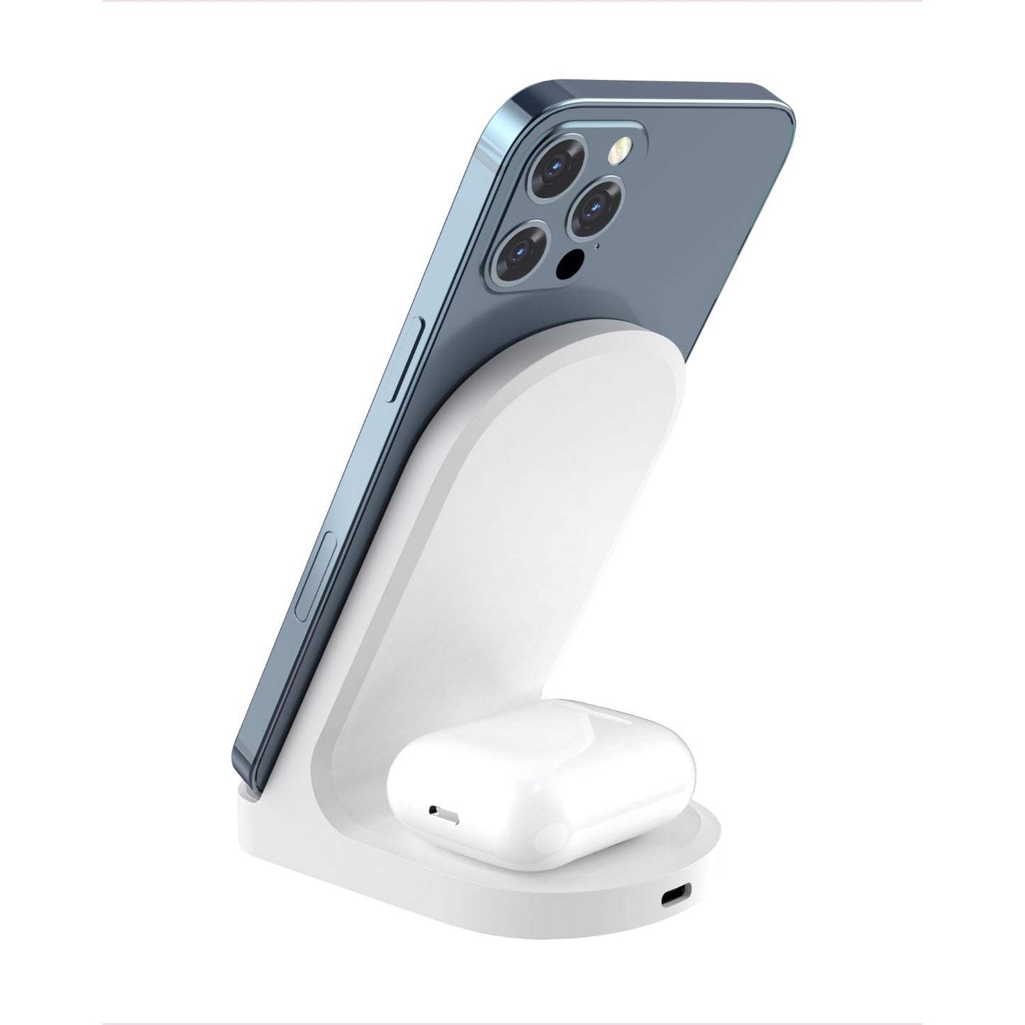 Snug Wireless 2-In-1 Stand Charger 15W – White