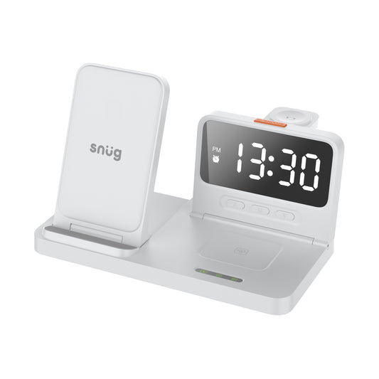 Snug 4-In-1 Wireless Stand Charger 15W – White