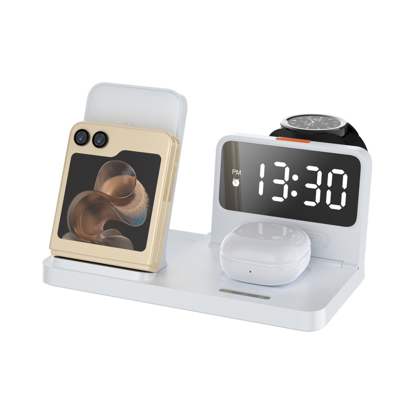 Snug 4-In-1 Wireless Stand Charger 15W – White