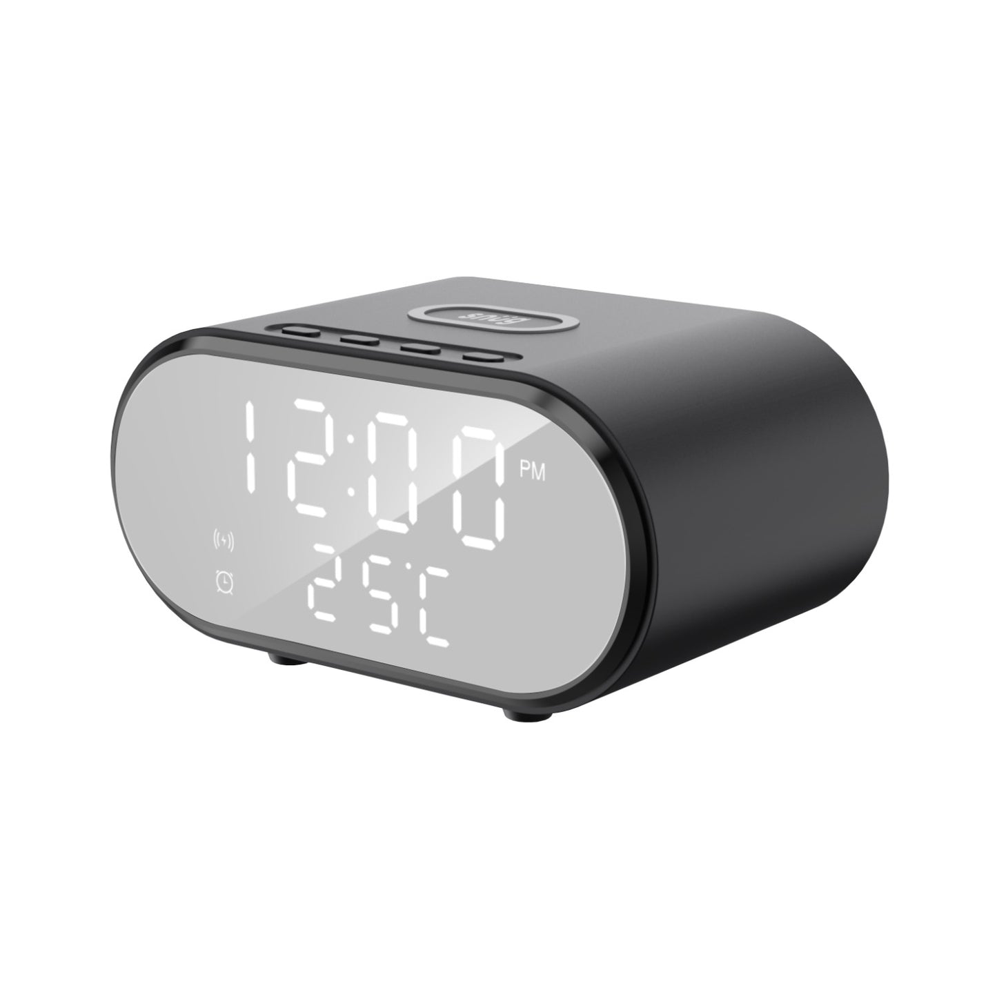 Snug Wireless Charger With Clock 15W – Black