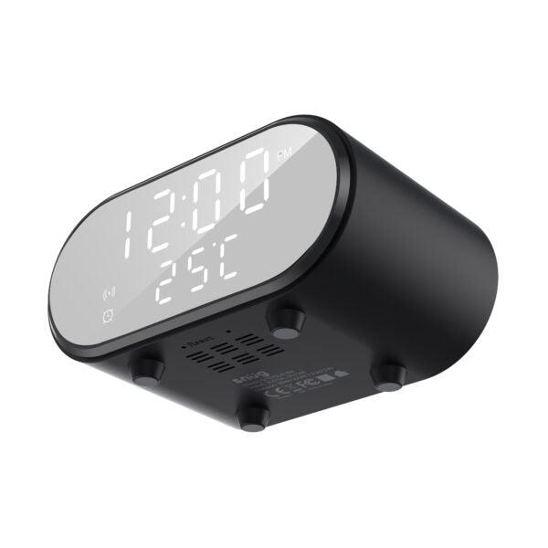 Snug Wireless Charger With Clock 15W – Black