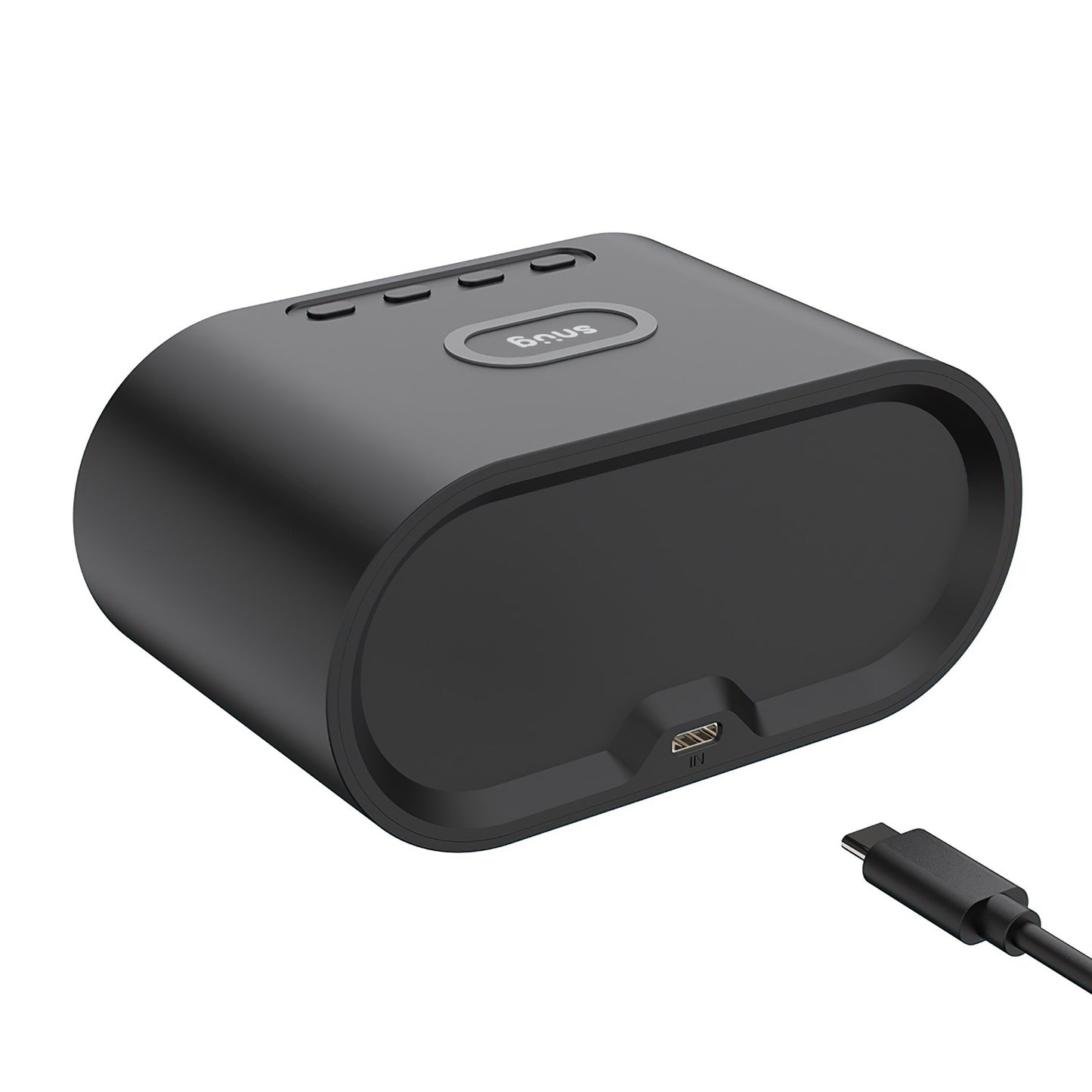 Snug Wireless Charger With Clock 15W – Black