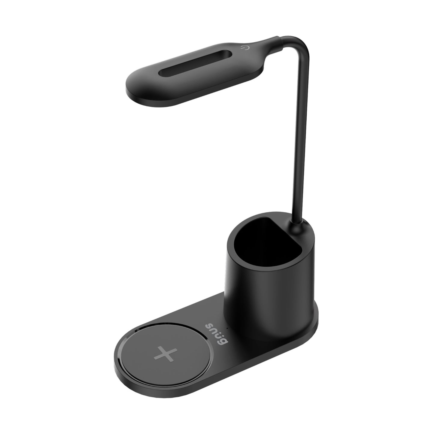 Snug LED Wireless Charger Pad With Pen Holder 15W – Black