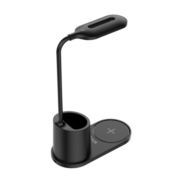 Snug LED Wireless Charger Pad With Pen Holder 15W – Black