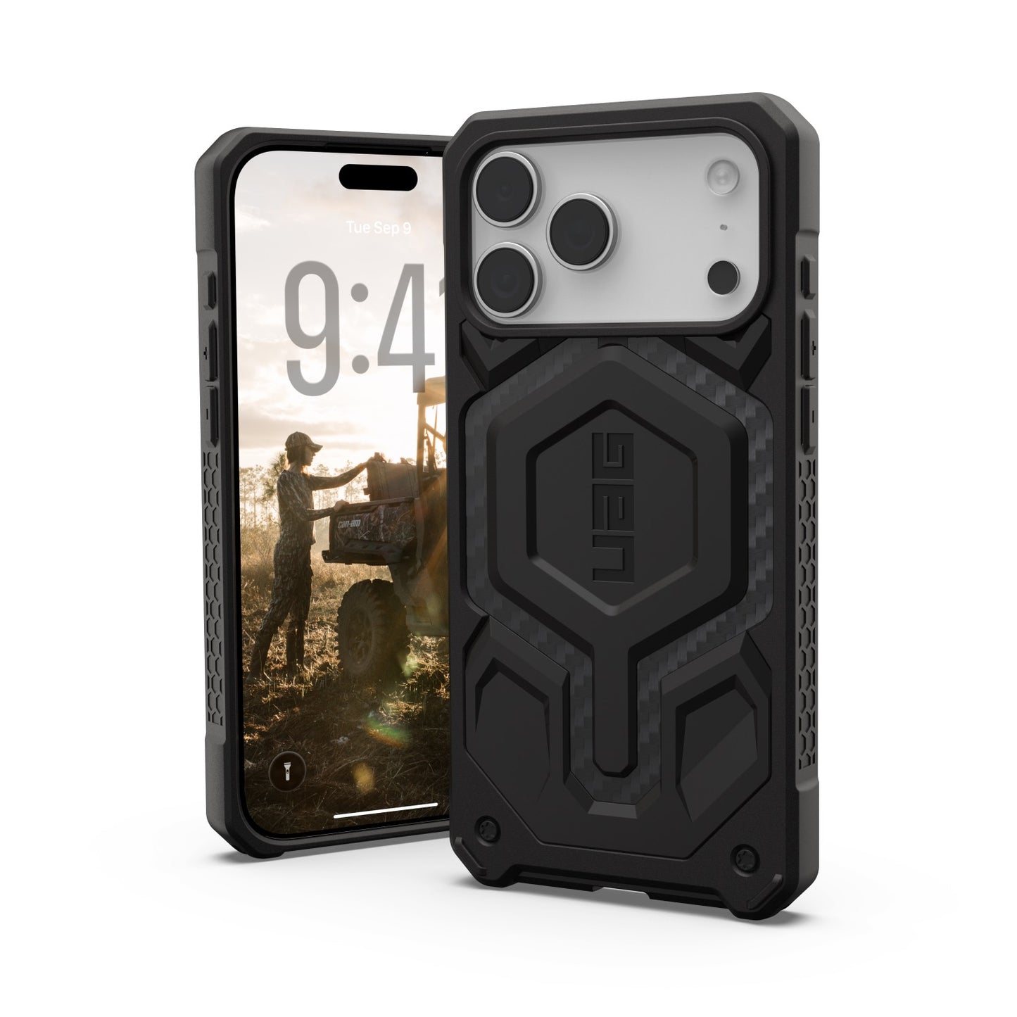 UAG Monarch Pro Case – Apple iPhone 17 Pro Max – Carbon Fibre